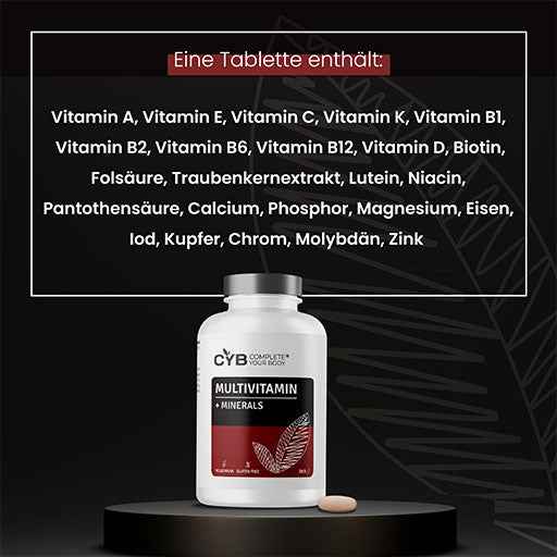CYB Multivitamins & Minerals high-dose tablets