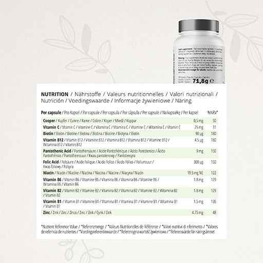 CYB Skin Hair Nails Multi-Complex high-dose capsules