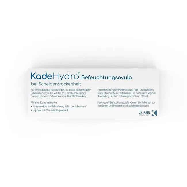 Cancer therapy, menopause,  breastfeeding Vaginal moisturizer ovules