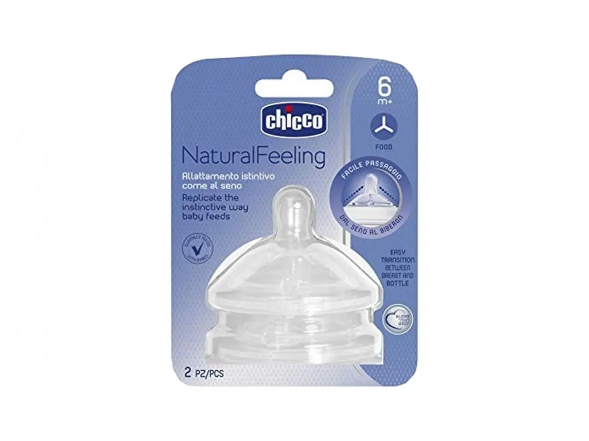 Chicco Naturalfeeling 6m+ bottle teat wide flow - UKDorf