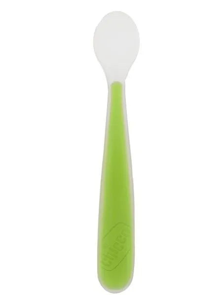 Chicco Soft silicone spoon green 6m+ - UKDorf
