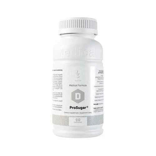 Chicory, mulberry, cinnamon bark, bean pod, goat's rue, maqui berry, chia seeds ProSugar Capsules