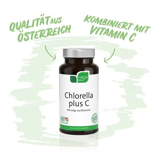 Chlorella vulgaris, Chlorella Plus C Capsules - UKDorf