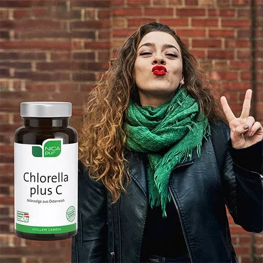 Chlorella vulgaris, Chlorella Plus C Capsules - UKDorf