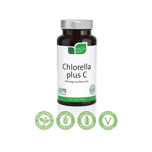 Chlorella vulgaris, Chlorella Plus C Capsules - UKDorf