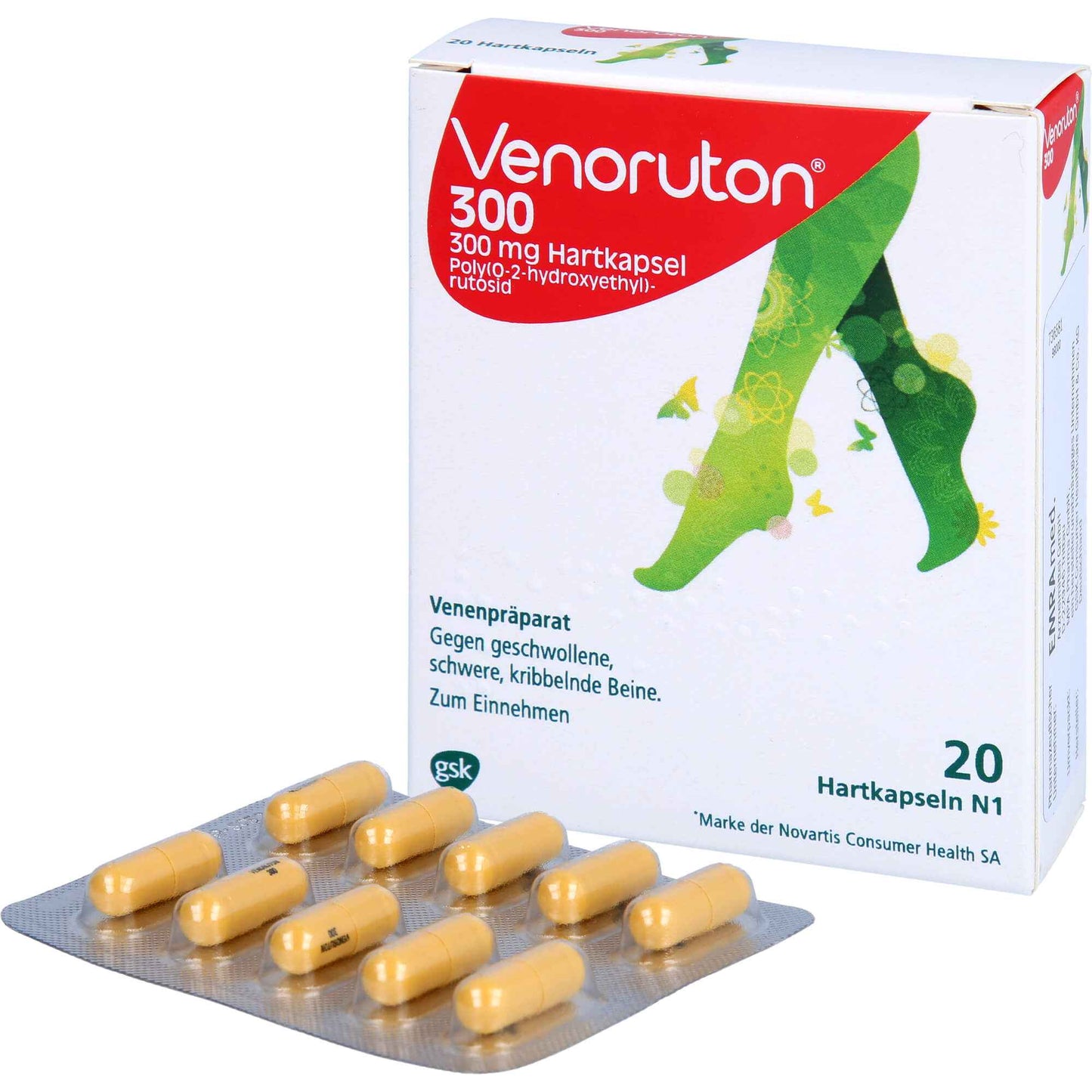 Chronic venous insufficiency, VENORUTON 300 capsules
