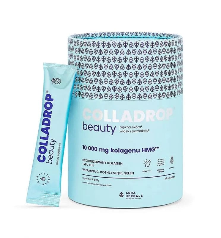 Colladrop Beauty Collagen HMG 10000 mg Pineapple 30 sachets - UKDorf