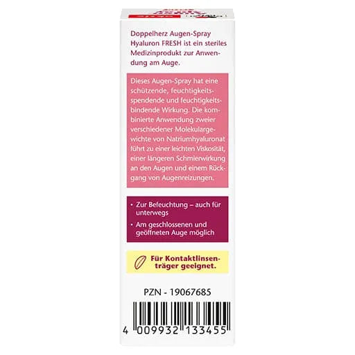 DOPPELHERZ Eye Spray Hyaluron FRESH - UKDorf