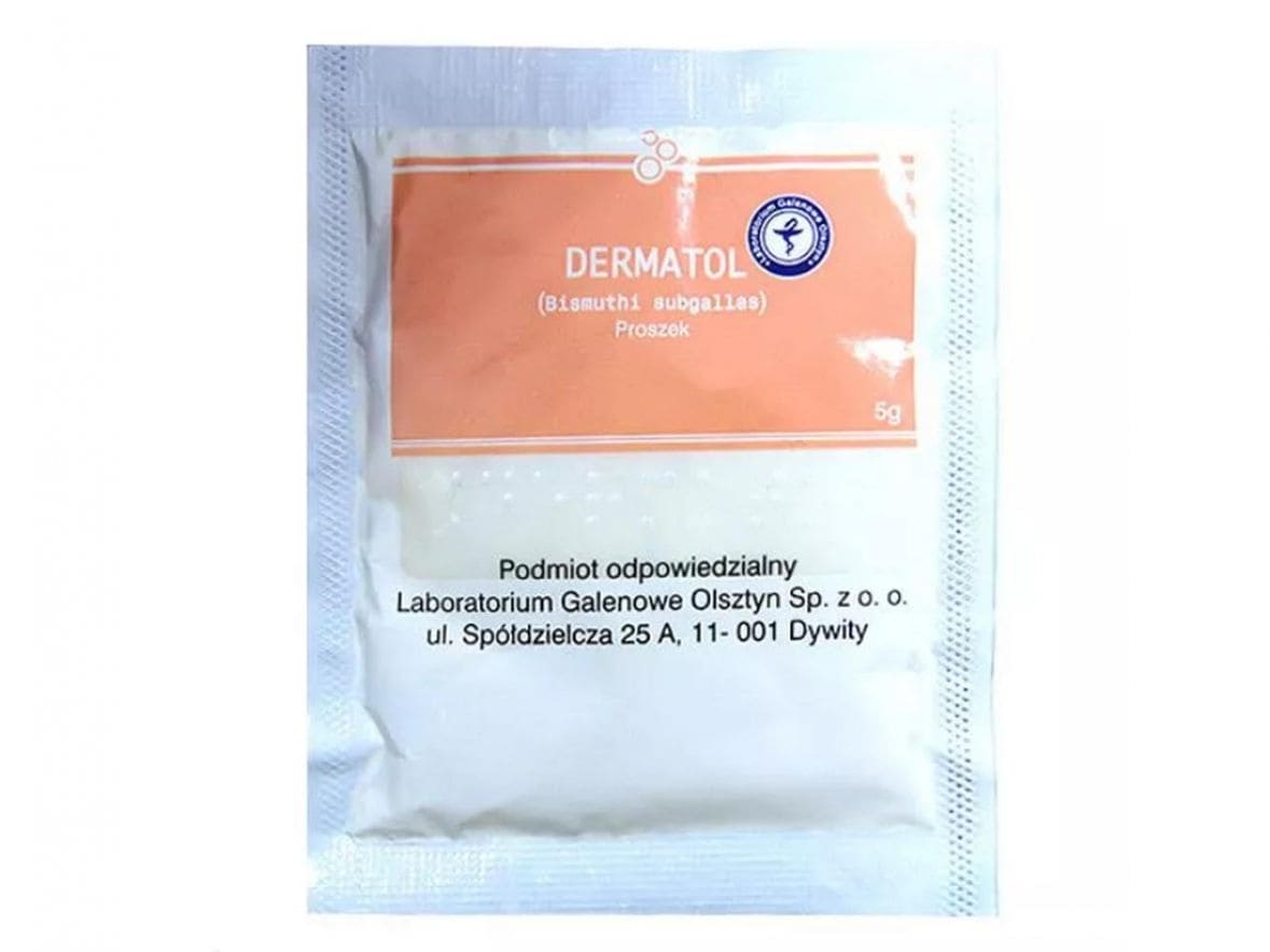 Dermatol substance 5g astringent, slightly inhibiting bleeding