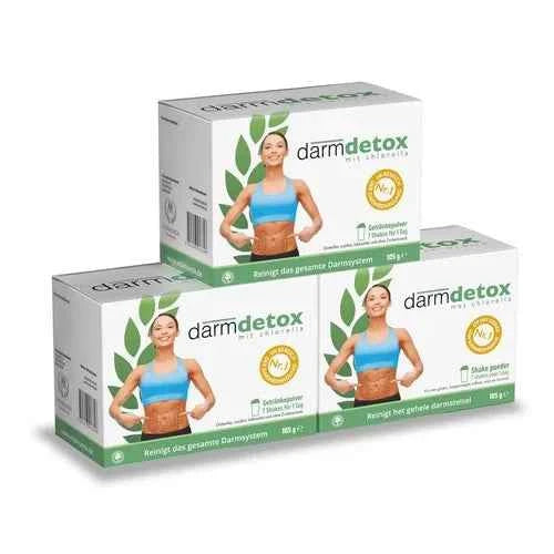 Detox intestines, intestine detox DARMDETOX with Chlorella drinks bag treatment