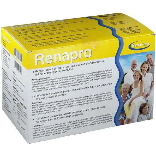 Dialysis, proteinuria, catabolism, cachexia, wasting disease, hyperphosphatemia, RENAPRO Powder