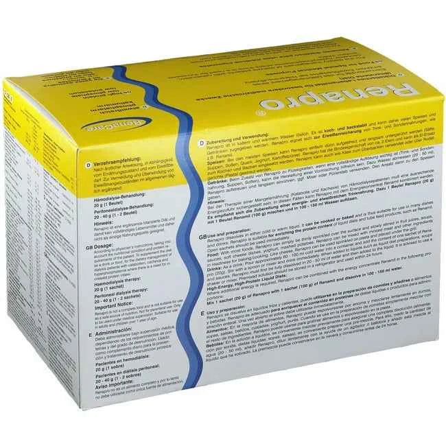 Dialysis, proteinuria, catabolism, cachexia, wasting disease, hyperphosphatemia, RENAPRO Powder