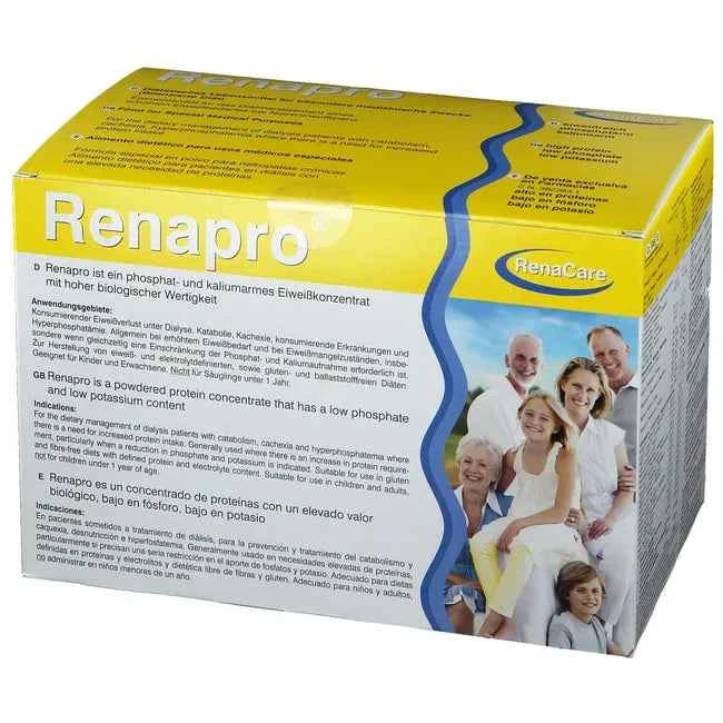 Dialysis, proteinuria, catabolism, cachexia, wasting disease, hyperphosphatemia, RENAPRO Powder