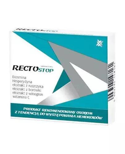 Diosmin, hesperidin, butcher's broom herb, blueberries, grape seeds, Rectostop - UKDorf