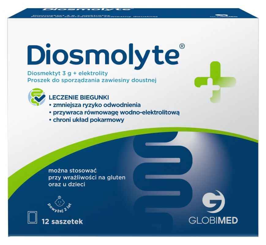 Diosmolyte 12 sachets - Diarrhea treatment