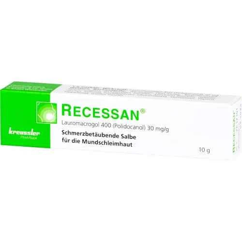 Diseases of the gums and oral mucosa RECESSAN ointment