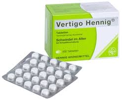 Dizziness, VERTIGO HENNIG tablets - UKDorf