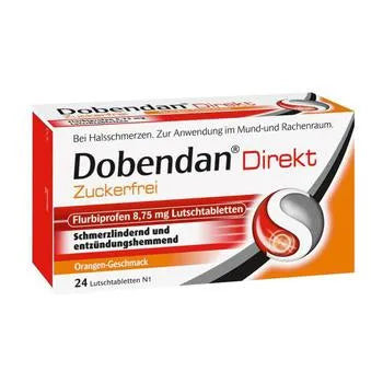 DOBENDAN Direkt sugar-free Flurbiprofen Reckitt