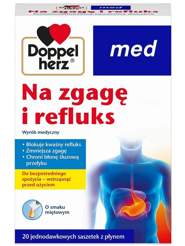 Doppelherz Med For Heartburn and Reflux 20 Sachets