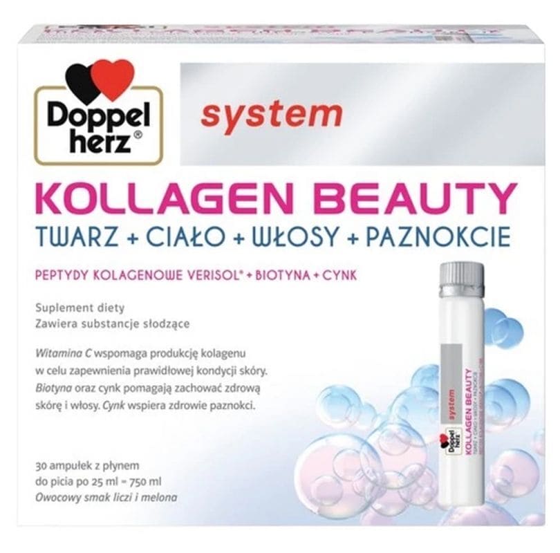 Doppelherz System Kollagen Beauty 30 ampoules x 25 ml - UKDorf
