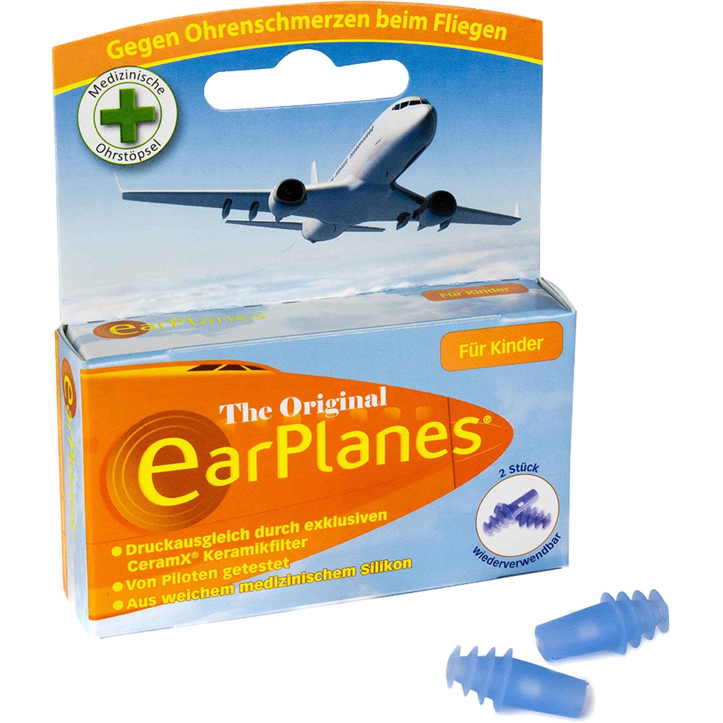 EARPLANES Child- Kind earplugs, EarPlanes® earplugs for children