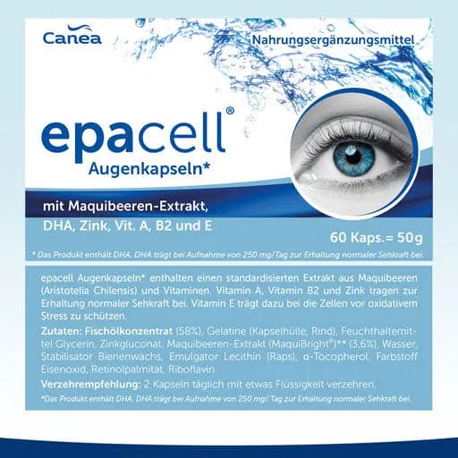 EPACELL eye capsules with maqui berry DHA+EPA - UKDorf