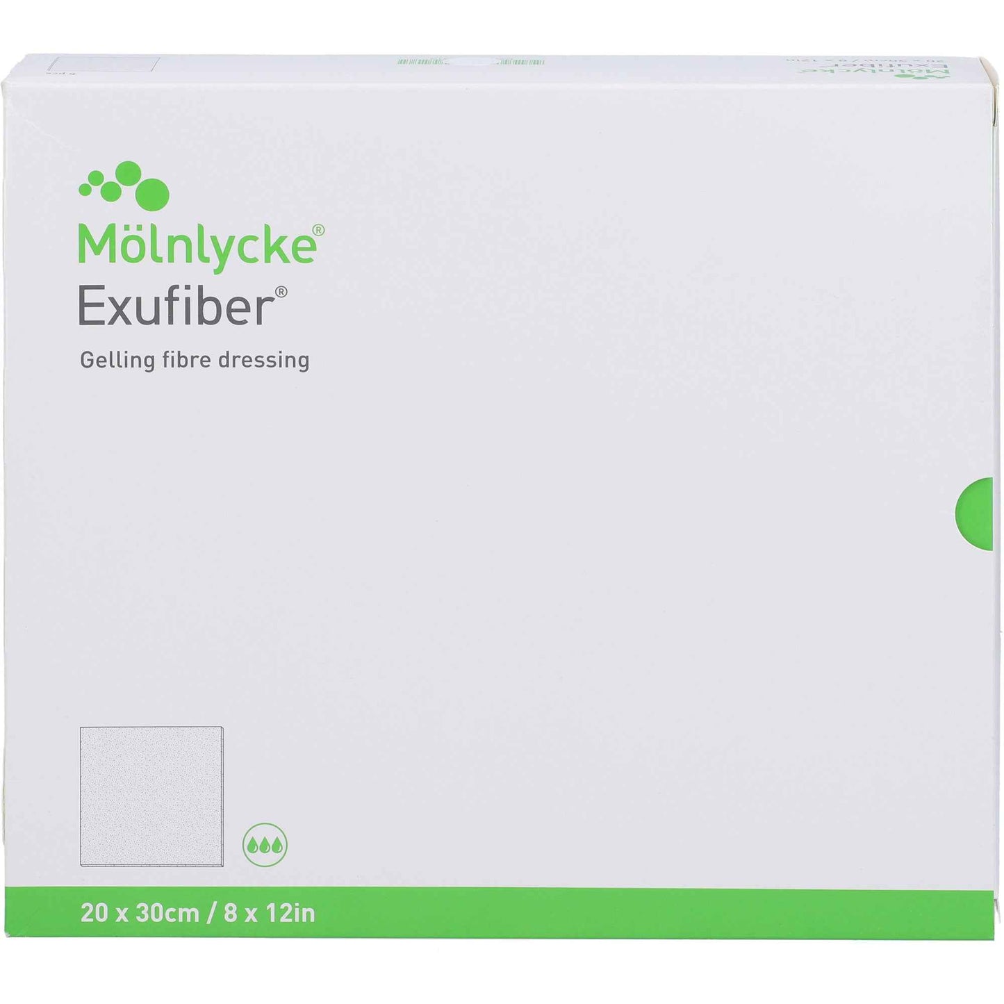 EXUFIBER 20x30 cm gel fiber bandage