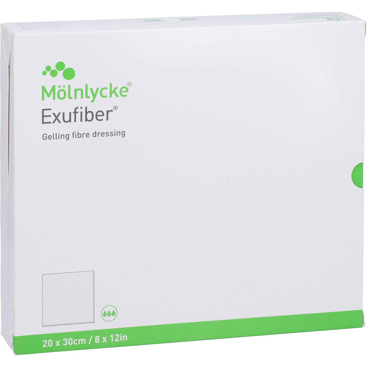EXUFIBER 20x30 cm gel fiber bandage