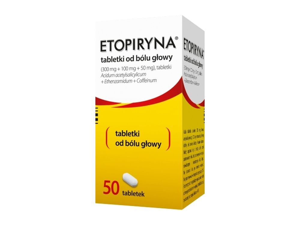 Etopiryna x 50 tablets, pain, headache, inflammatory