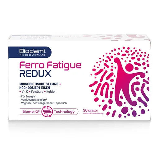 FERRO FATIGUE REDUX High-dose iron + Vitamin C capsules - UKDorf