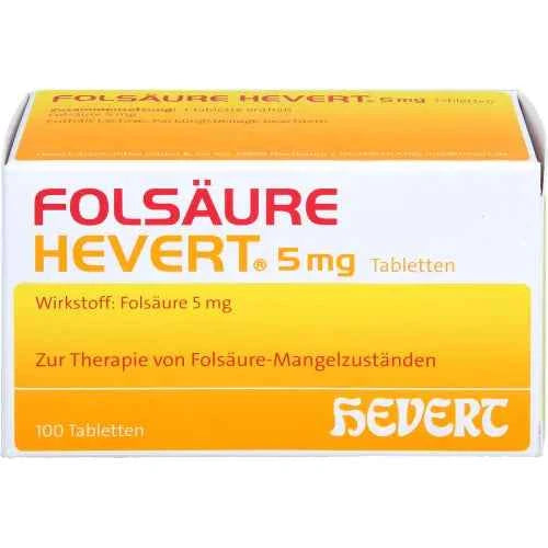 FOLIC ACID HEVERT 5 mg tablets 100 pcs
