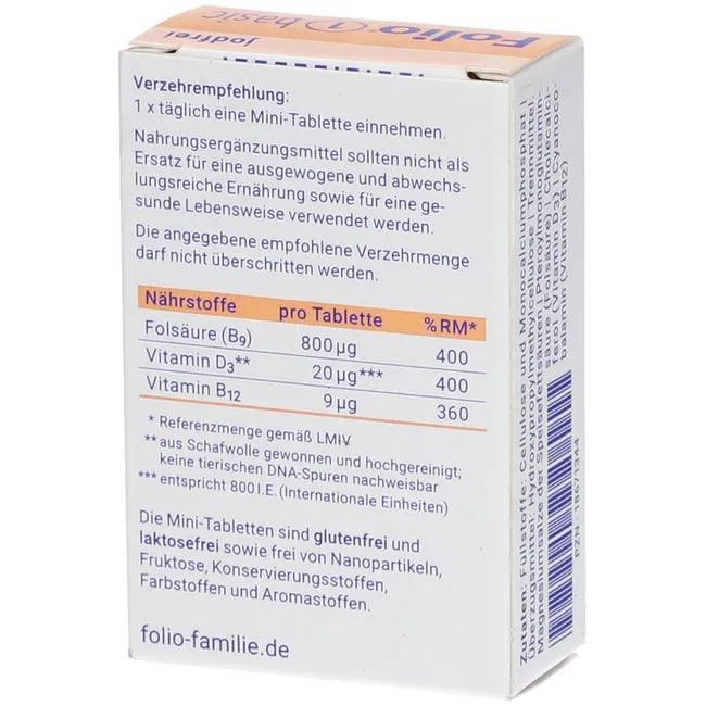 FOLIO 1 basic iodine-free film-coated tablets - UKDorf