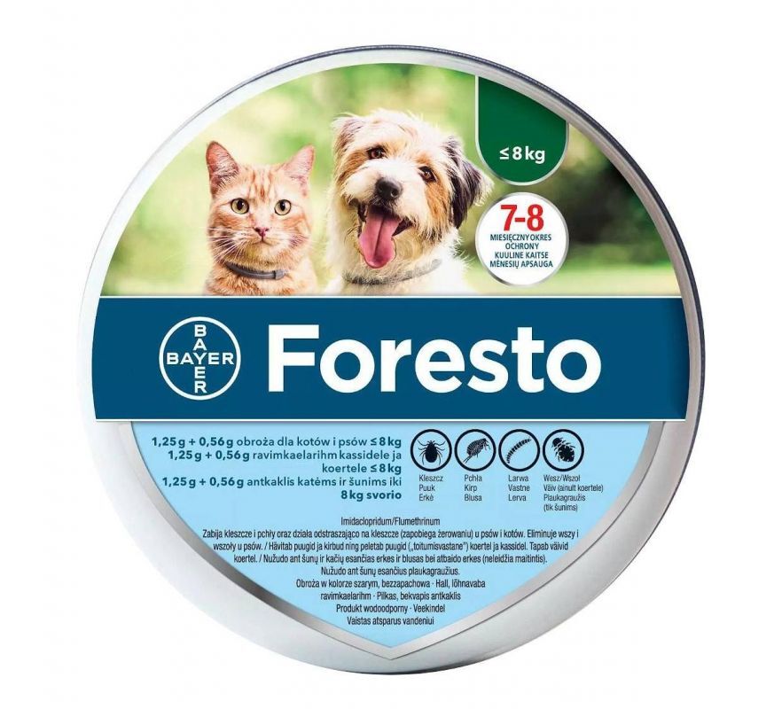 FORESTO Collar for dogs over 8 kg 1 piece - UKDorf