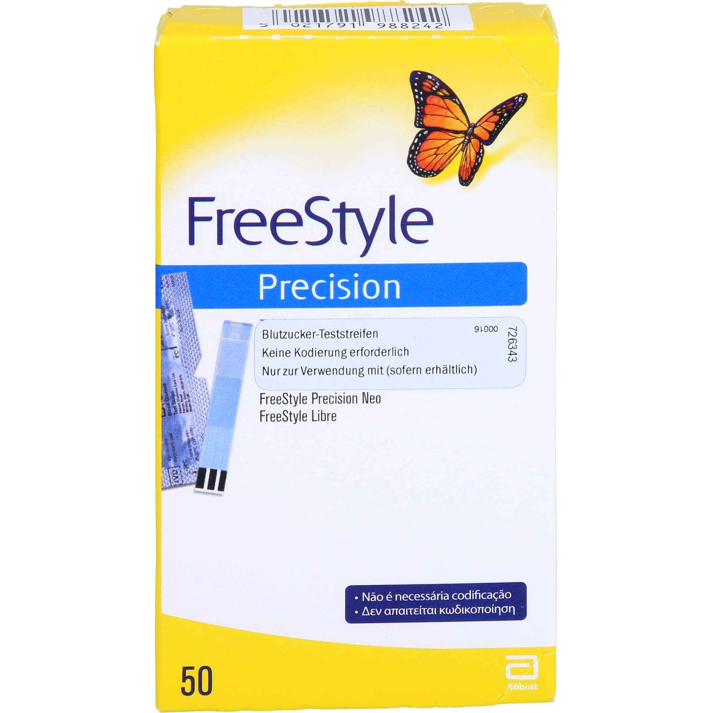 FREESTYLE Precision Blood Glucose Test Strip Coding