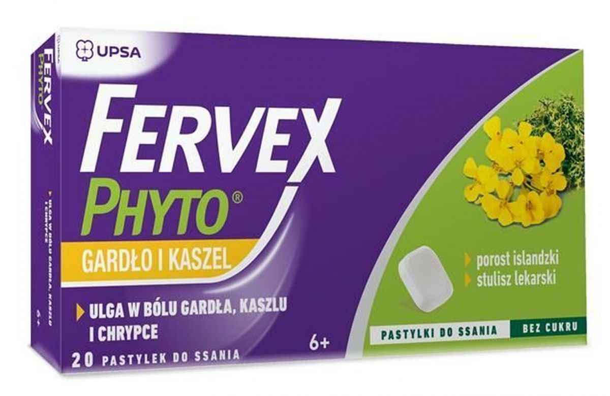 Fervex Phyto Throat and Cough lozenges