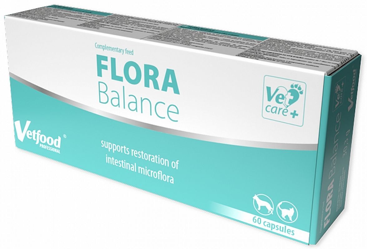 Flora Balance A preparation supporting the digestive tract of dogs and cats 60 capsules - UKDorf
