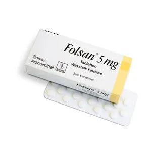 Folic acid deficiency, FOLSAN 5 mg tablets - UKDorf