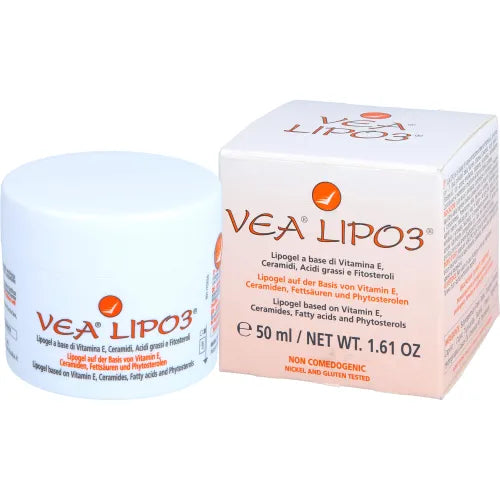 For dry skin, redness or cracks, VEA Lipo3 Gel 50 ml