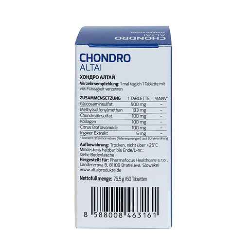 For joints, muscles, ligaments, cartilage and tendons, CHONDRO ALTAI tablets