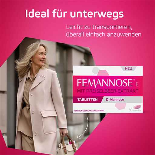 For the Bladder D-Mannose Cranberry Extract, FEMANNOSE E tablets
