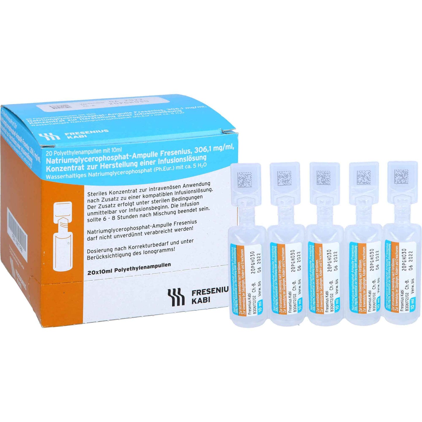 Fresenius sodium glycerophosphate ampoule, 306.1, concentrate for solution for infusion
