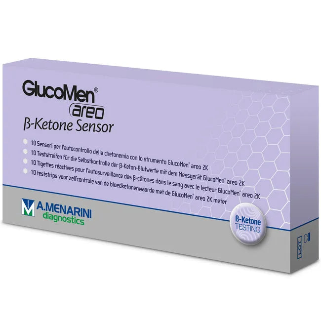 GLUCOMEN areo 2K ß-Ketone Sensor Test Strips - UKDorf