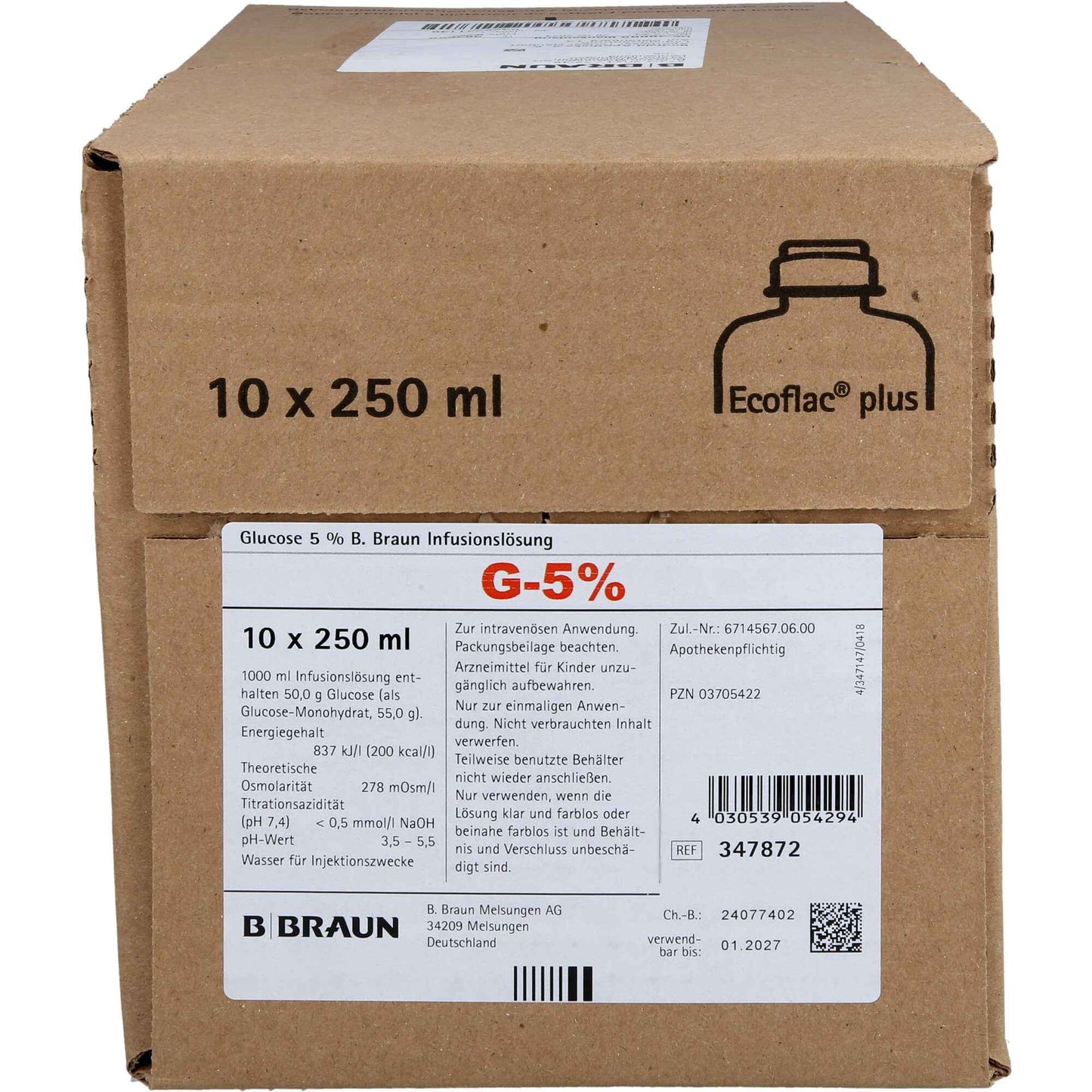 GLUCOSE 5% B.Braun Ecoflac Plus