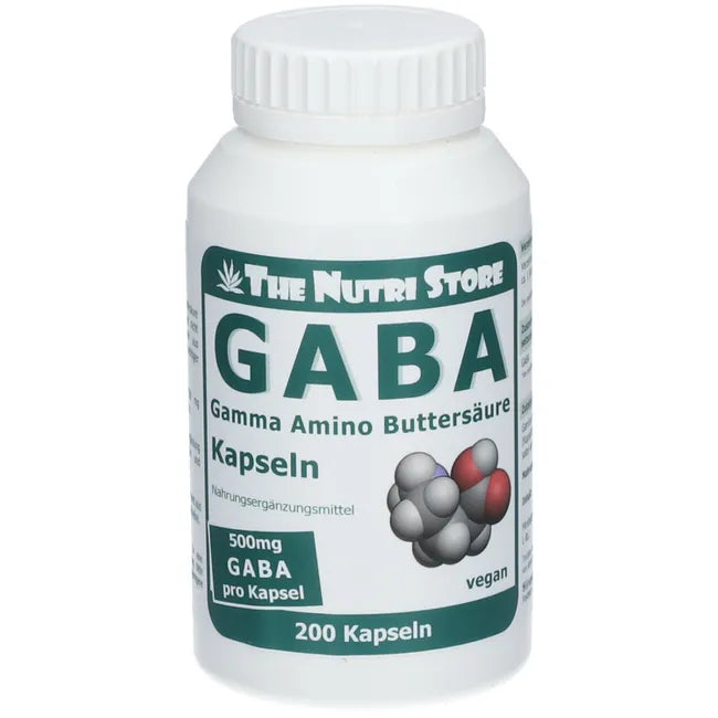 Gaba supplement, GABA 500 mg vegetarian capsules - UKDorf
