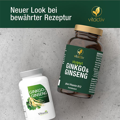 Ginko biloba leaf extract, panax ginseng root extract, B12 - UKDorf