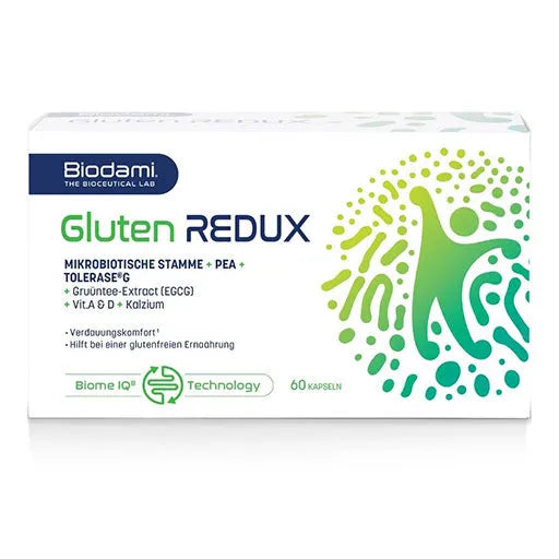 Gluten intolerance, GLUTEN REDUX intestinal bacteria culture + enzyme - UKDorf