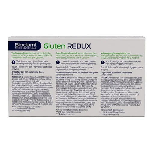 Gluten intolerance, GLUTEN REDUX intestinal bacteria culture + enzyme - UKDorf