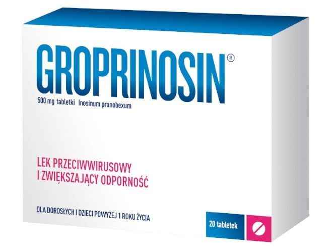 Groprinosin 500 mg 20 tablets