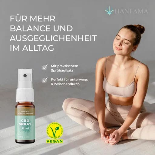 HANFAMA 2.5% CBD Mouth Spray Mint exclusive - UKDorf