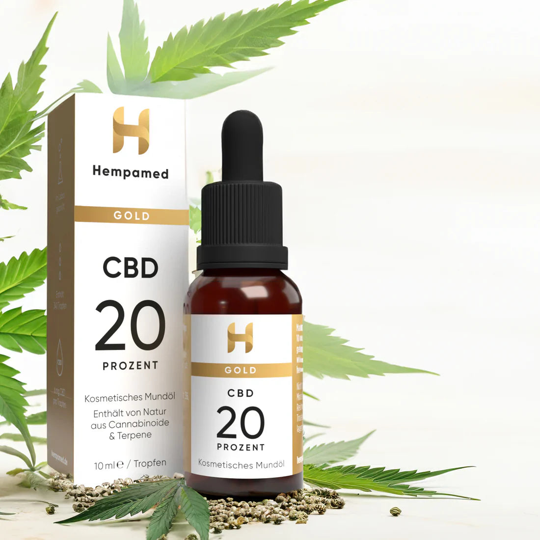 HEMPAMED CBD Gold Mouth Oil 20% - UKDorf